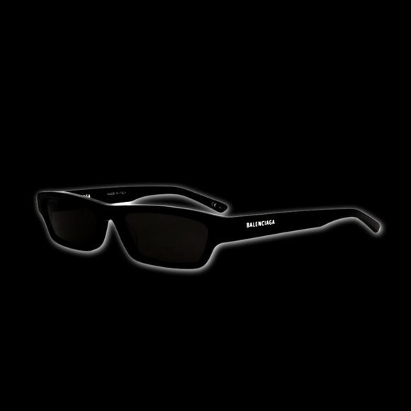 Balenciaga Injection Logo Black Sunglasses - Picture 1 of 7
